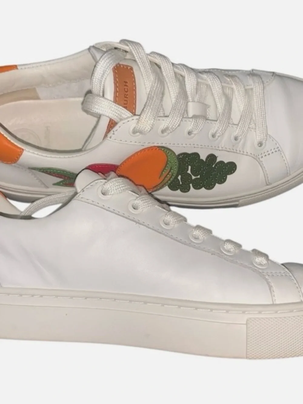 Tory Burch Leather Fruit basket sneakers size 7.5 M